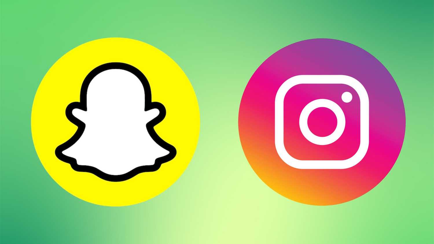Snapchat and Instagram app icons