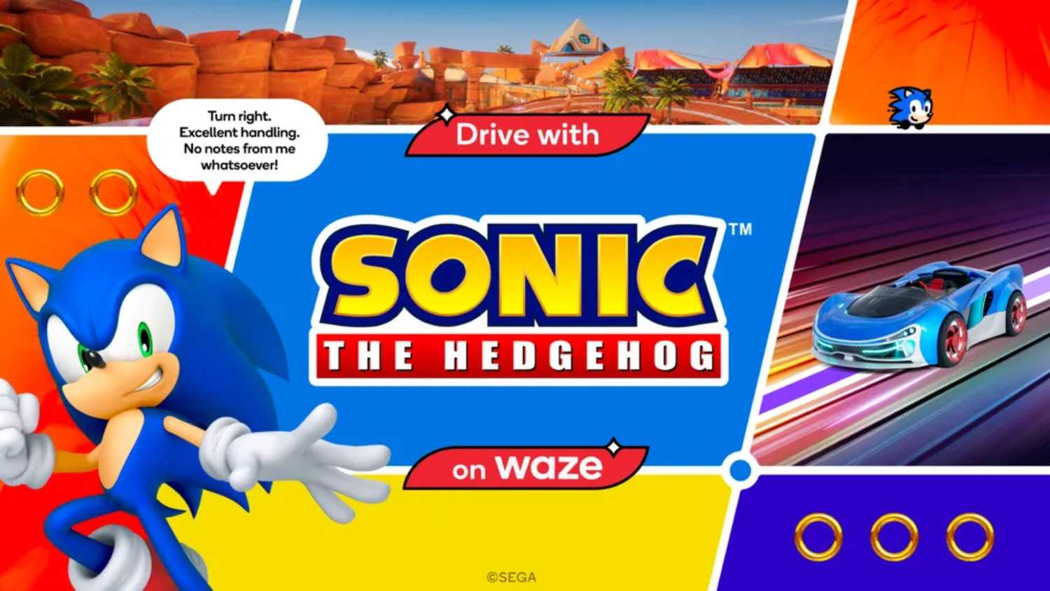 Sonic the Hedgehog Waze sidekick character