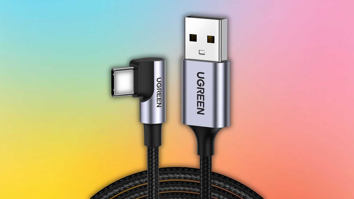 UGREEN USB-C Cable 90 Degree Right Angle (10-ft)