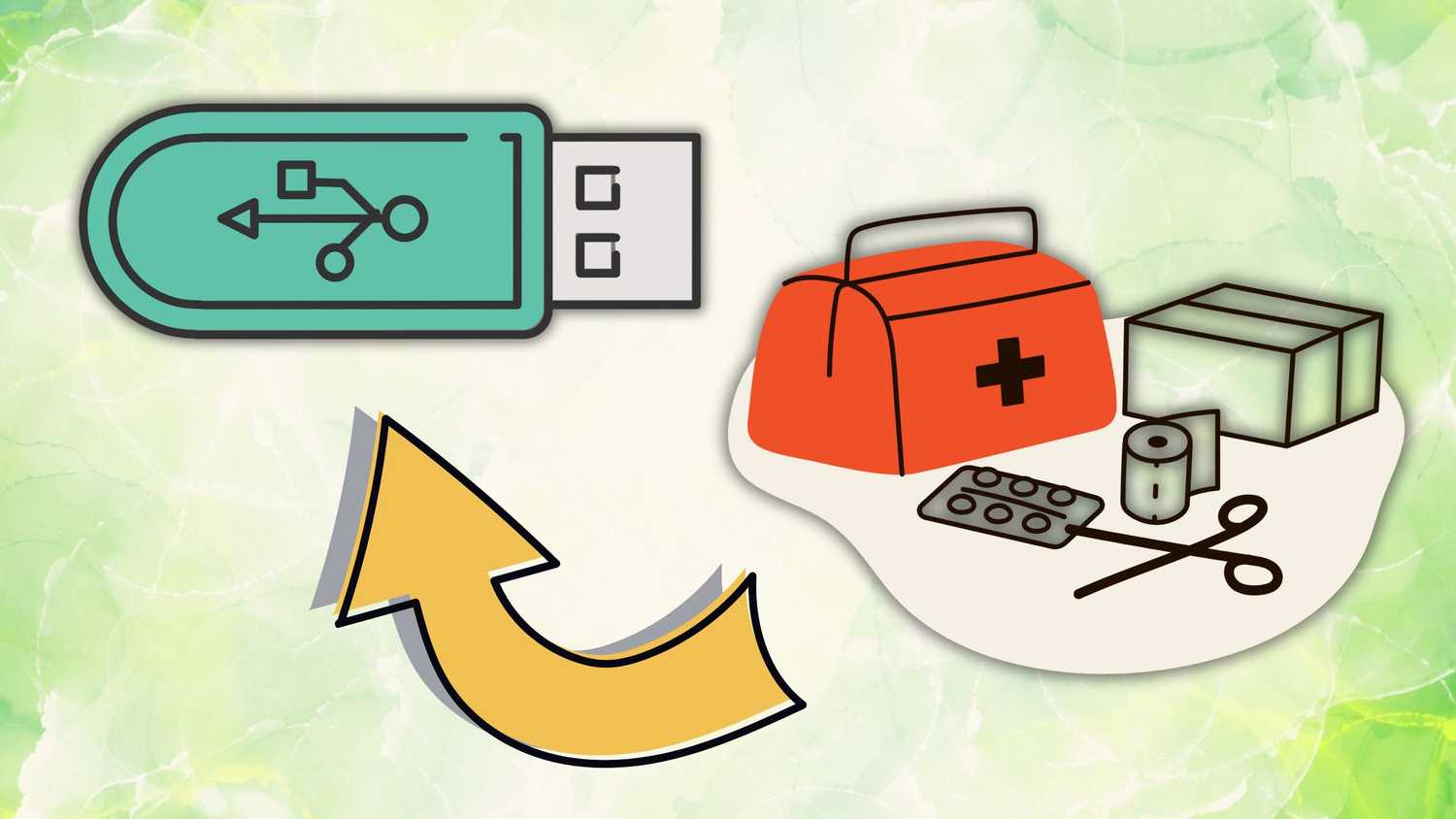 USB stick First Aid guide