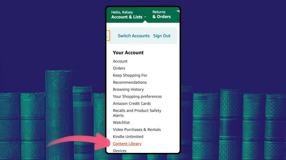 Using Family Sharing to share e-books on Amazon.