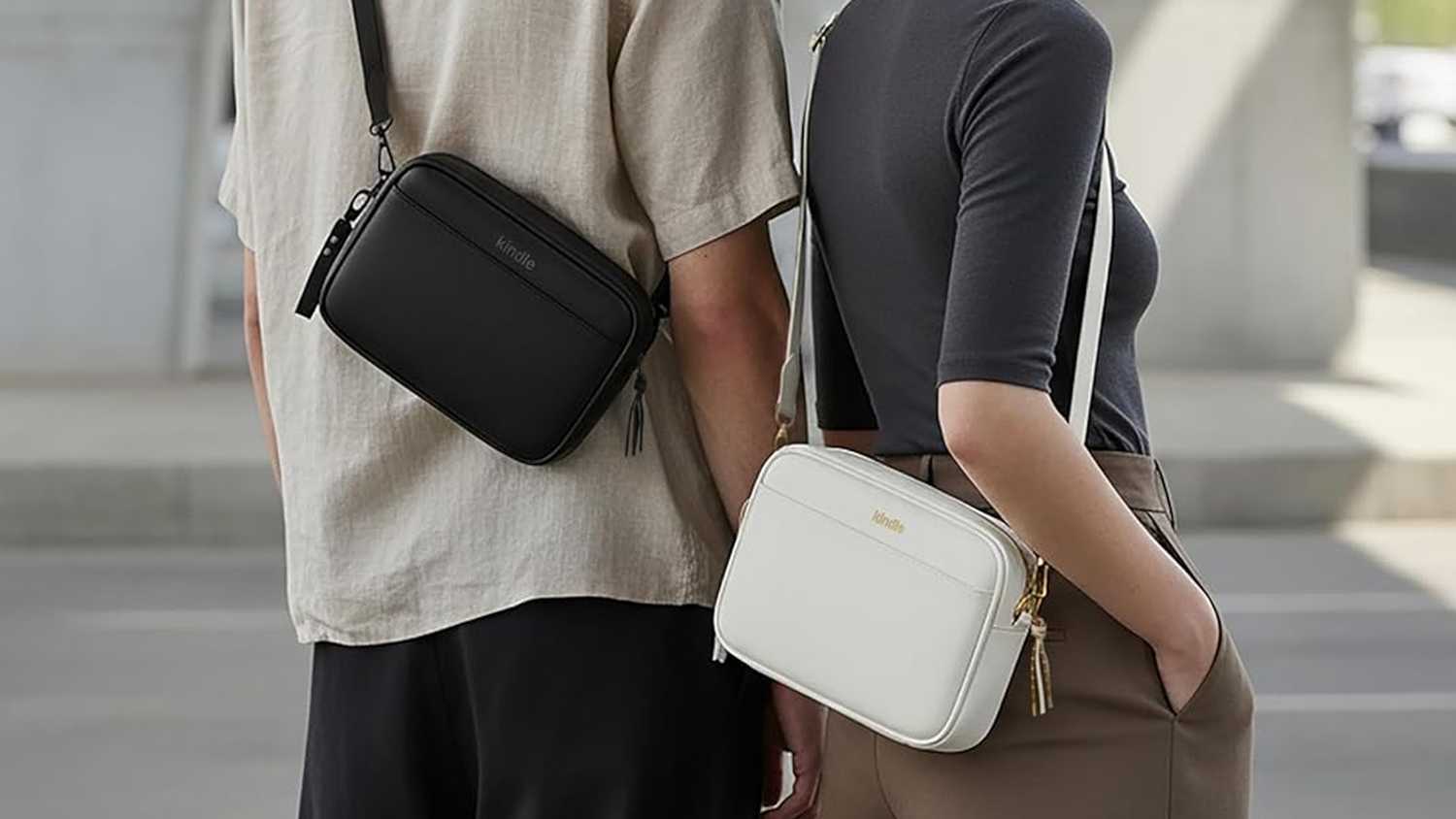 Kindle Sling Bag on people.