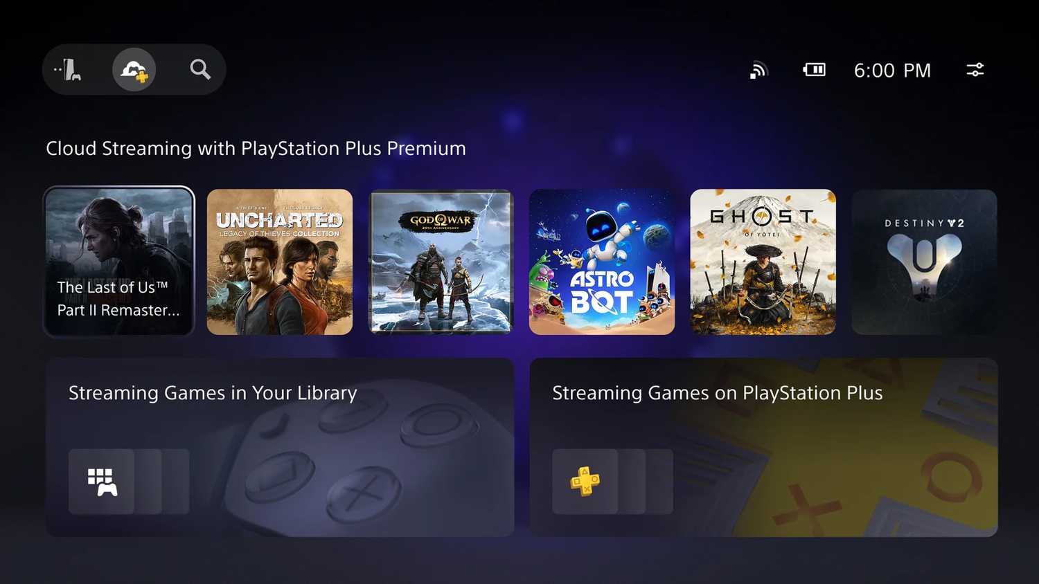 PlayStation Portal new UI.