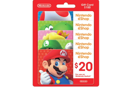 Nintendo gift cards