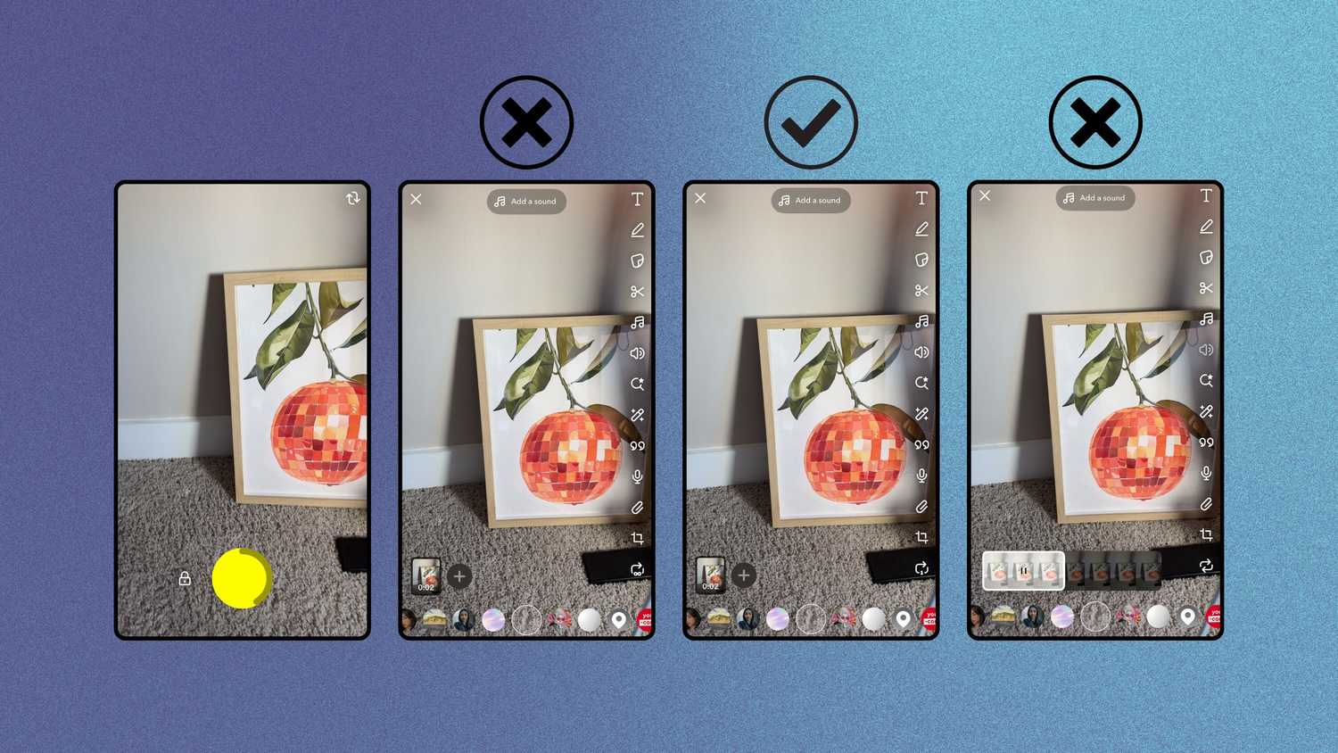 How to make Snapchat videos be unsavable.