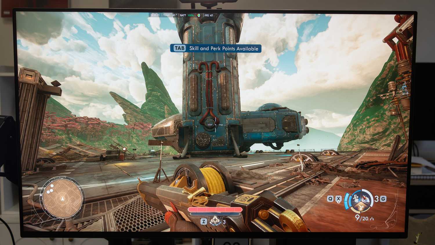 The Outerworlds 2 running on the XG Mobile (2025)