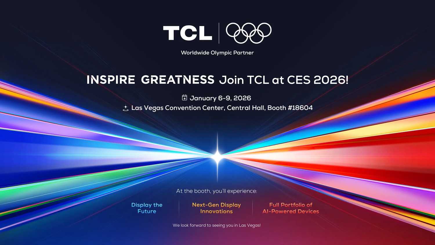 TCl's CES 2026 invite
