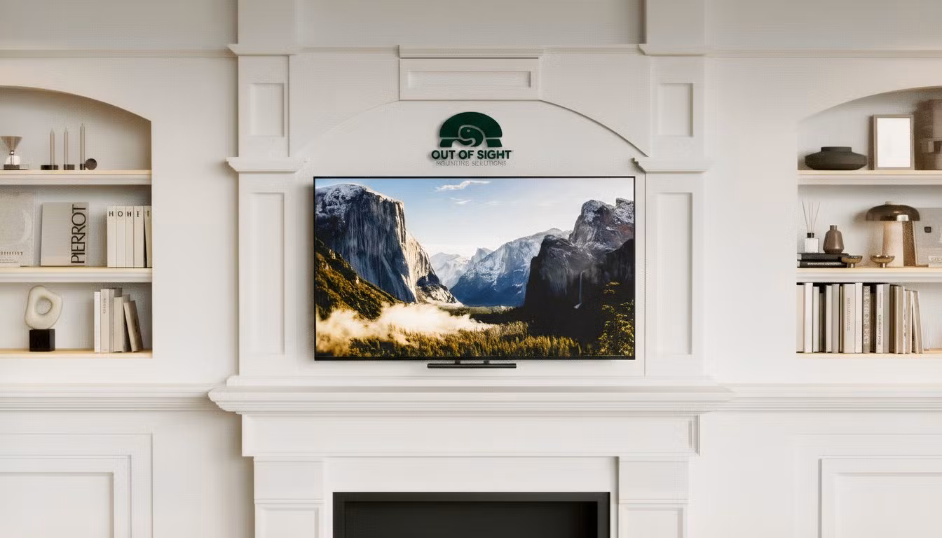 The world’s first flush, recessed drop-down TV mount