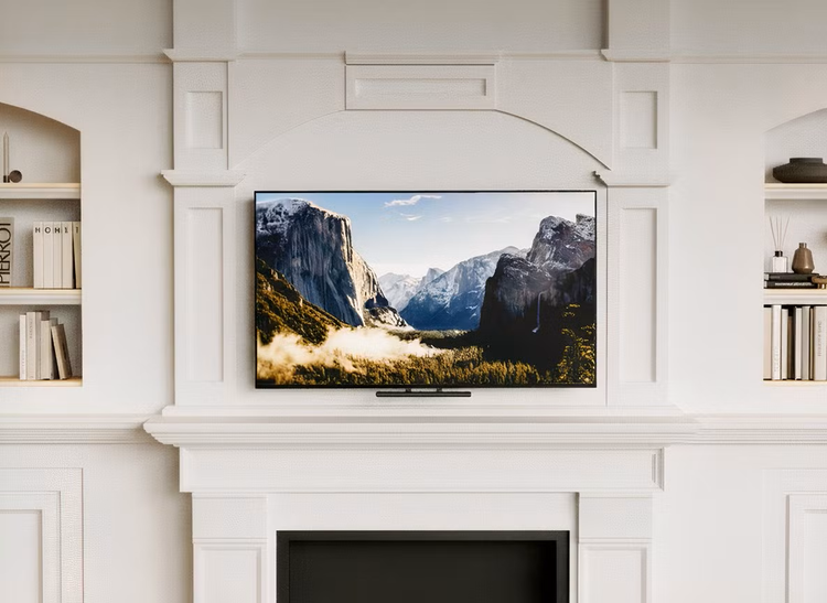 OOSM flat tv wall mount with drop down tv mount
