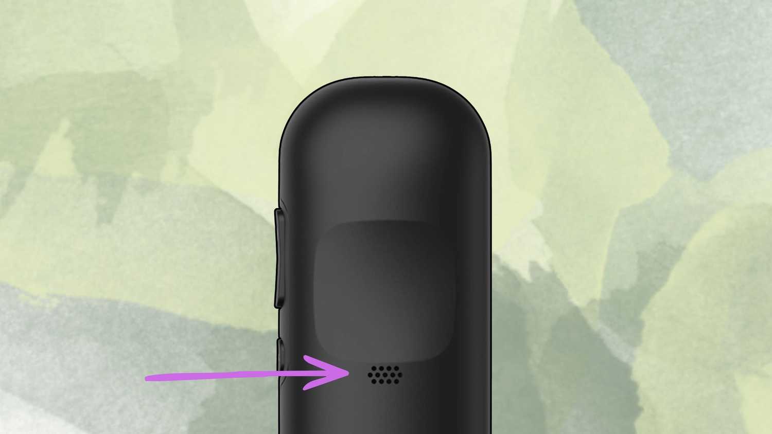 The back of a Roku Remote. 