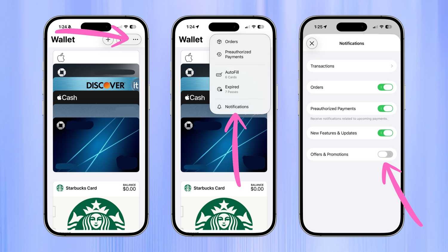 Apple Wallet disabling notifications. 