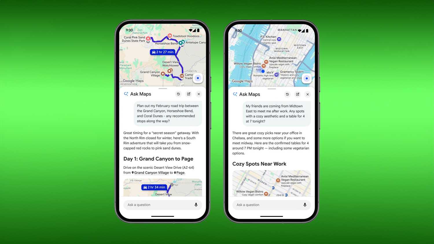 Google Ask Maps.