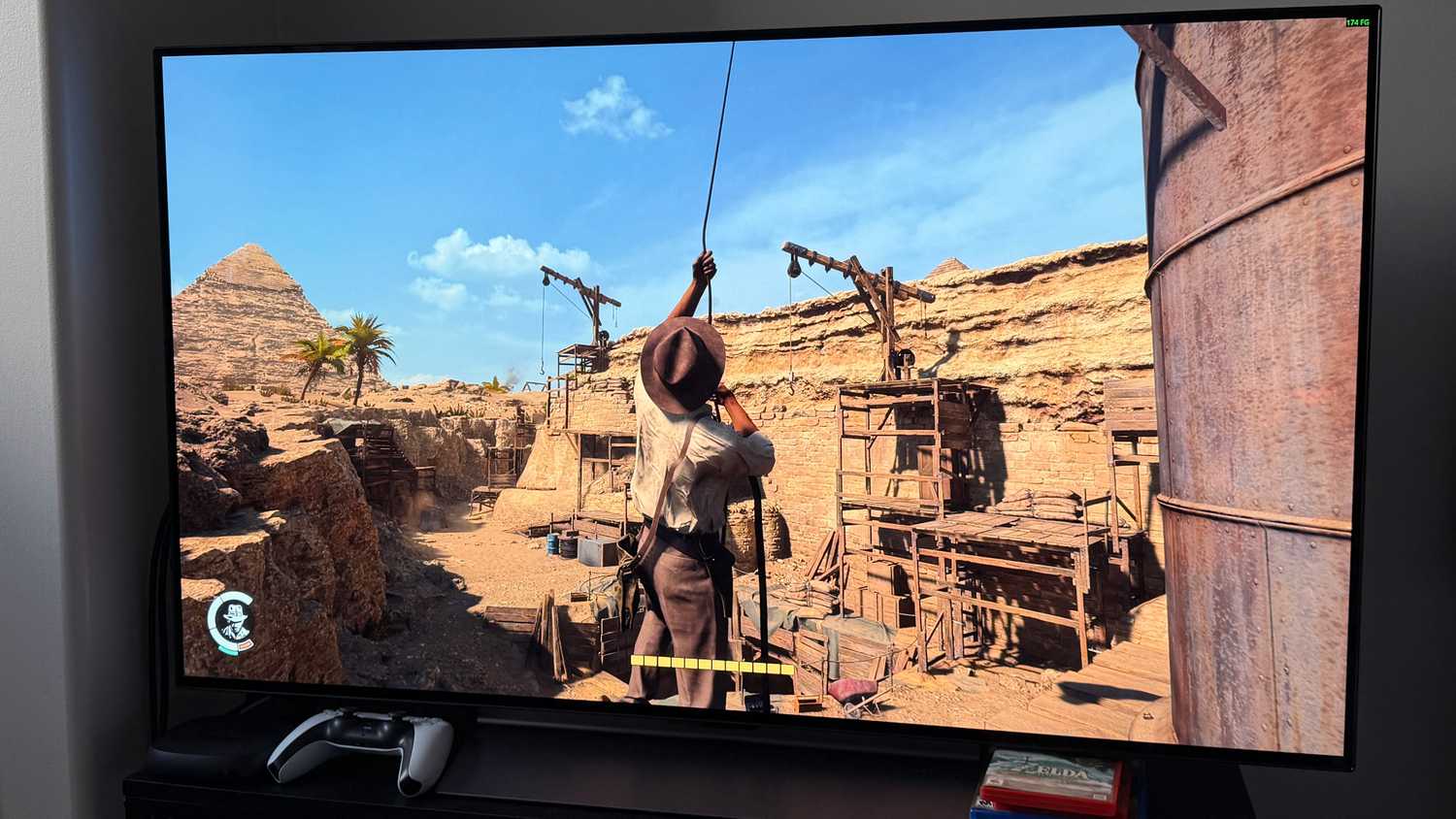 Indiana Jones and the Great Circle on an LG C5 TV.