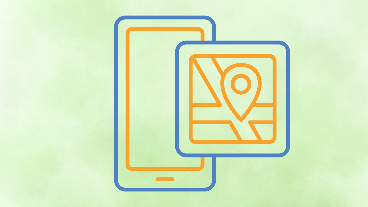 Smartphone navigation app hero image