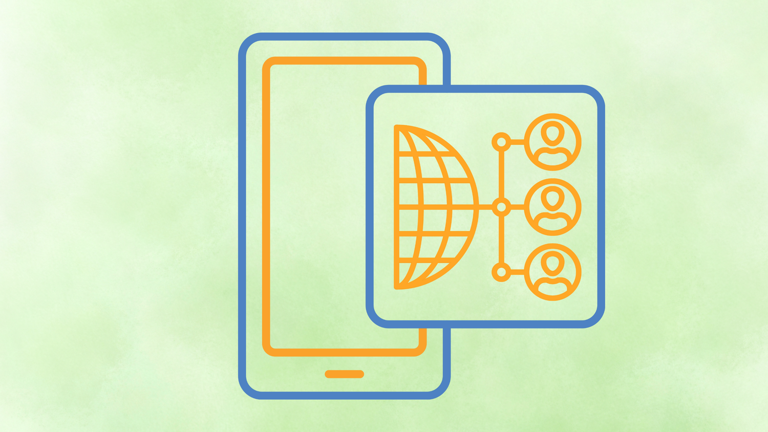 Smartphone social media app hero image