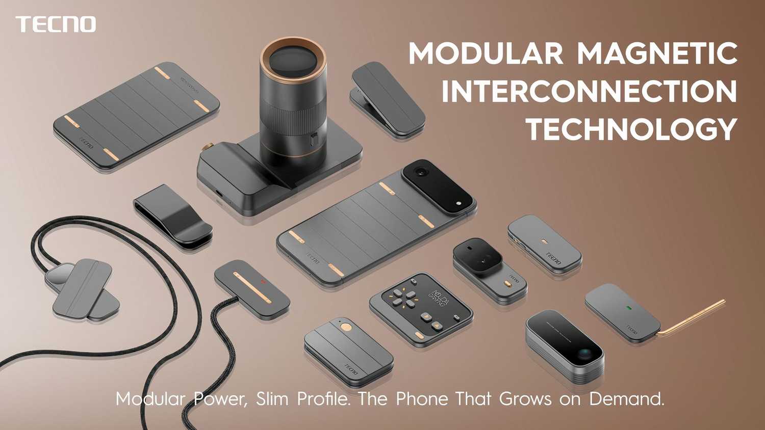 Tecno's new concept phone is stackable, convertible, and magnetically ...