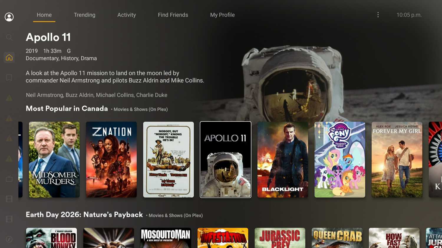 Plex app on Fire Stick.