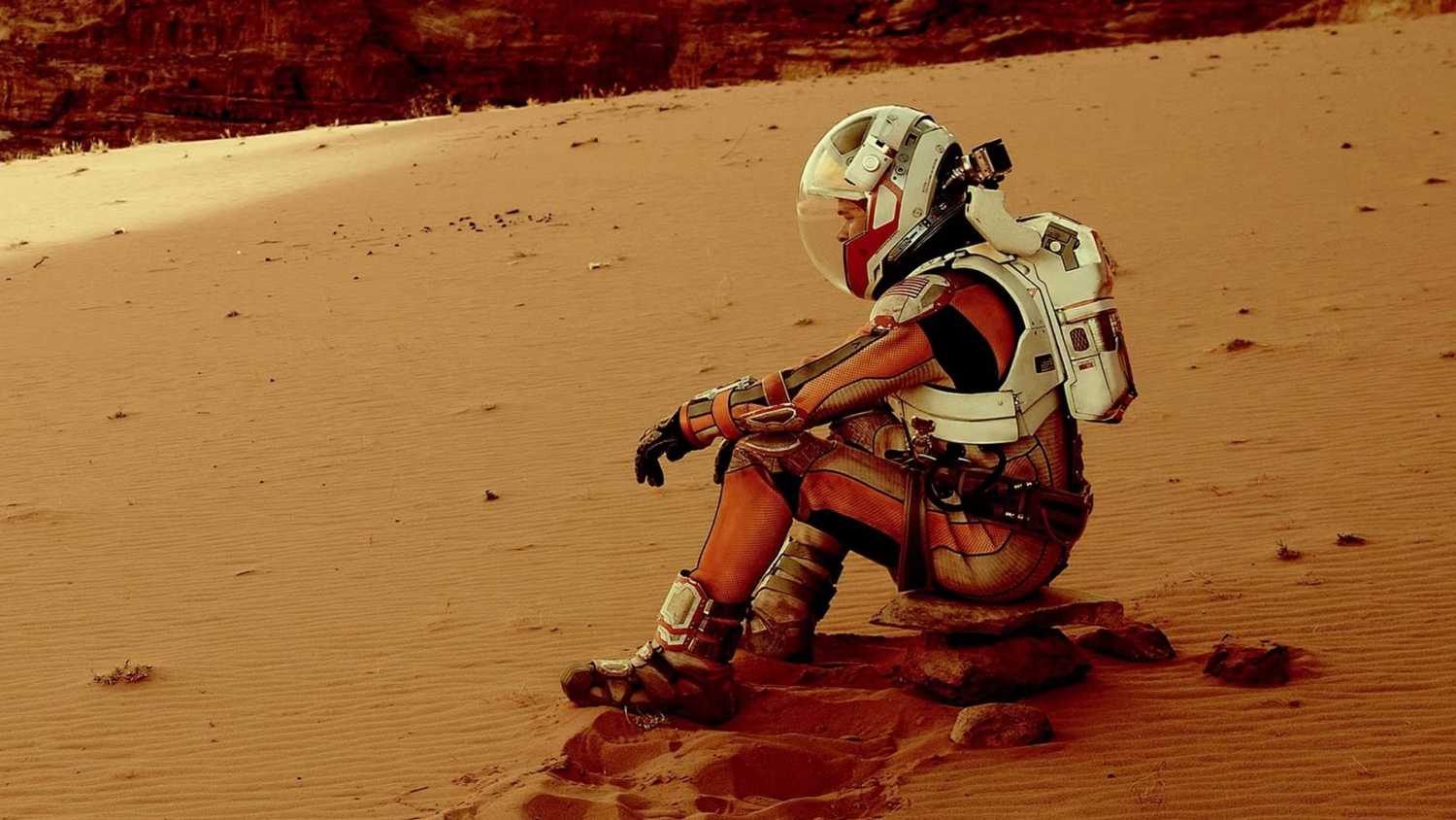 Matt Damon on Mars. 