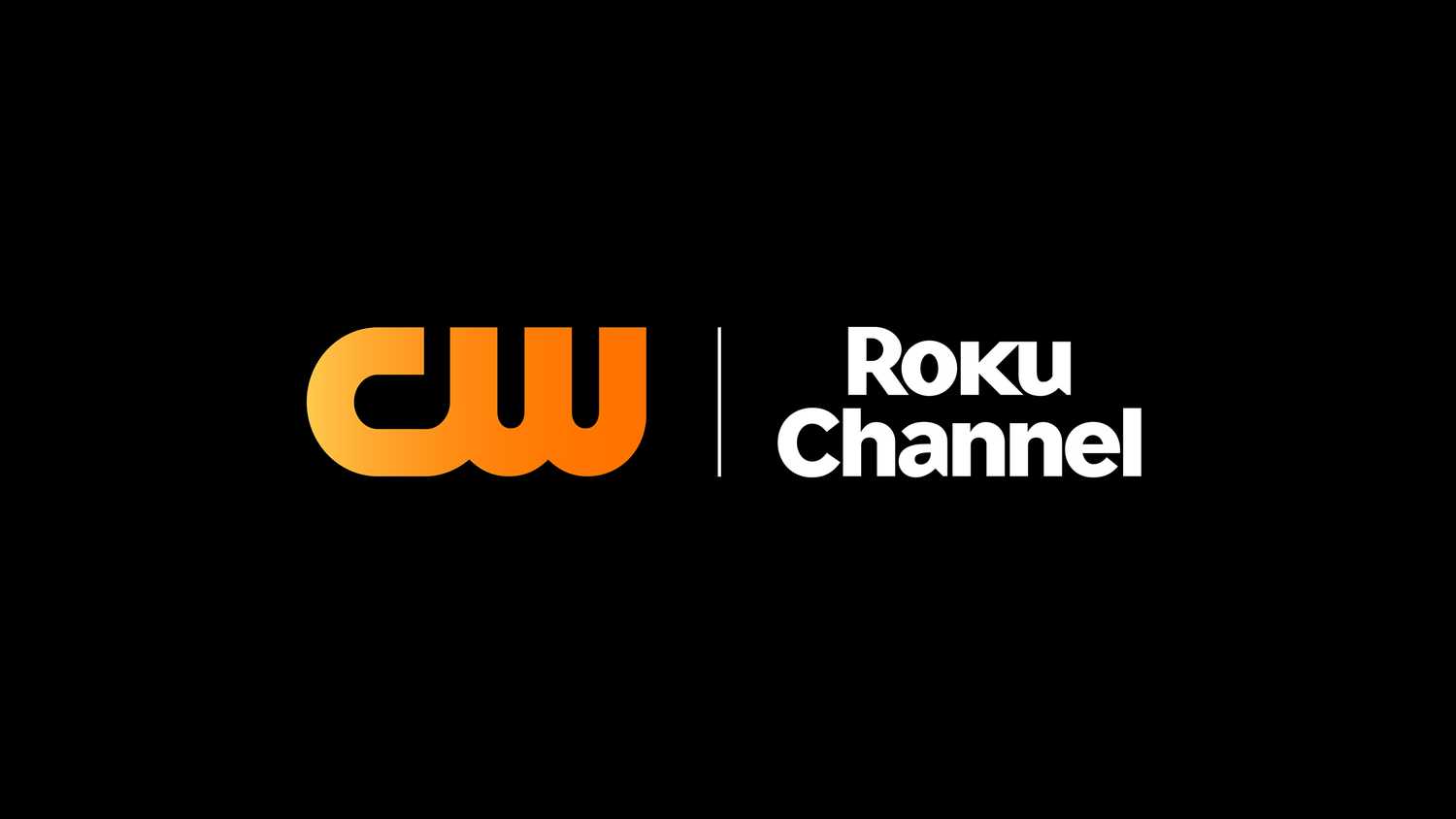 CW and Roku channel logos.