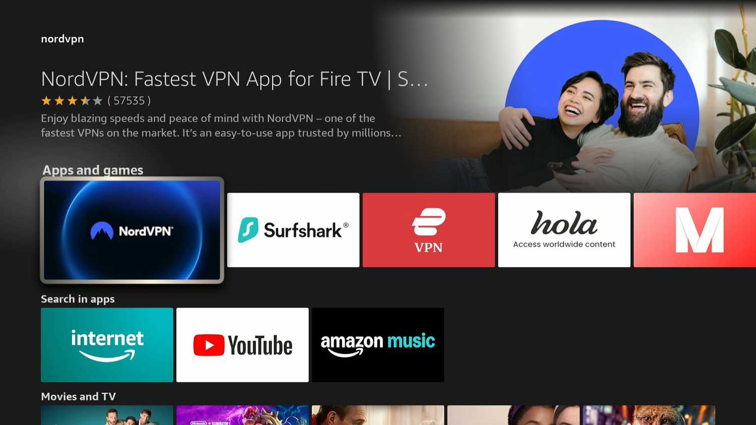 VPN apps on Fire Stick.