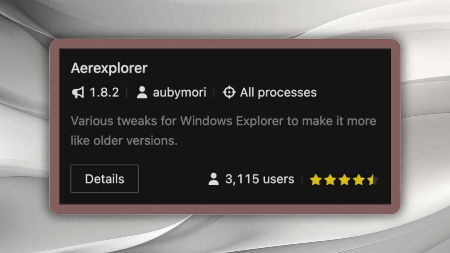 Windhawk Aerexplorer mod