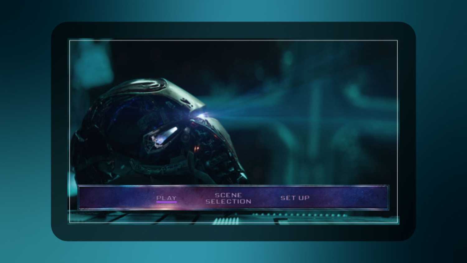 Avengers: Endgame DVD menu screen