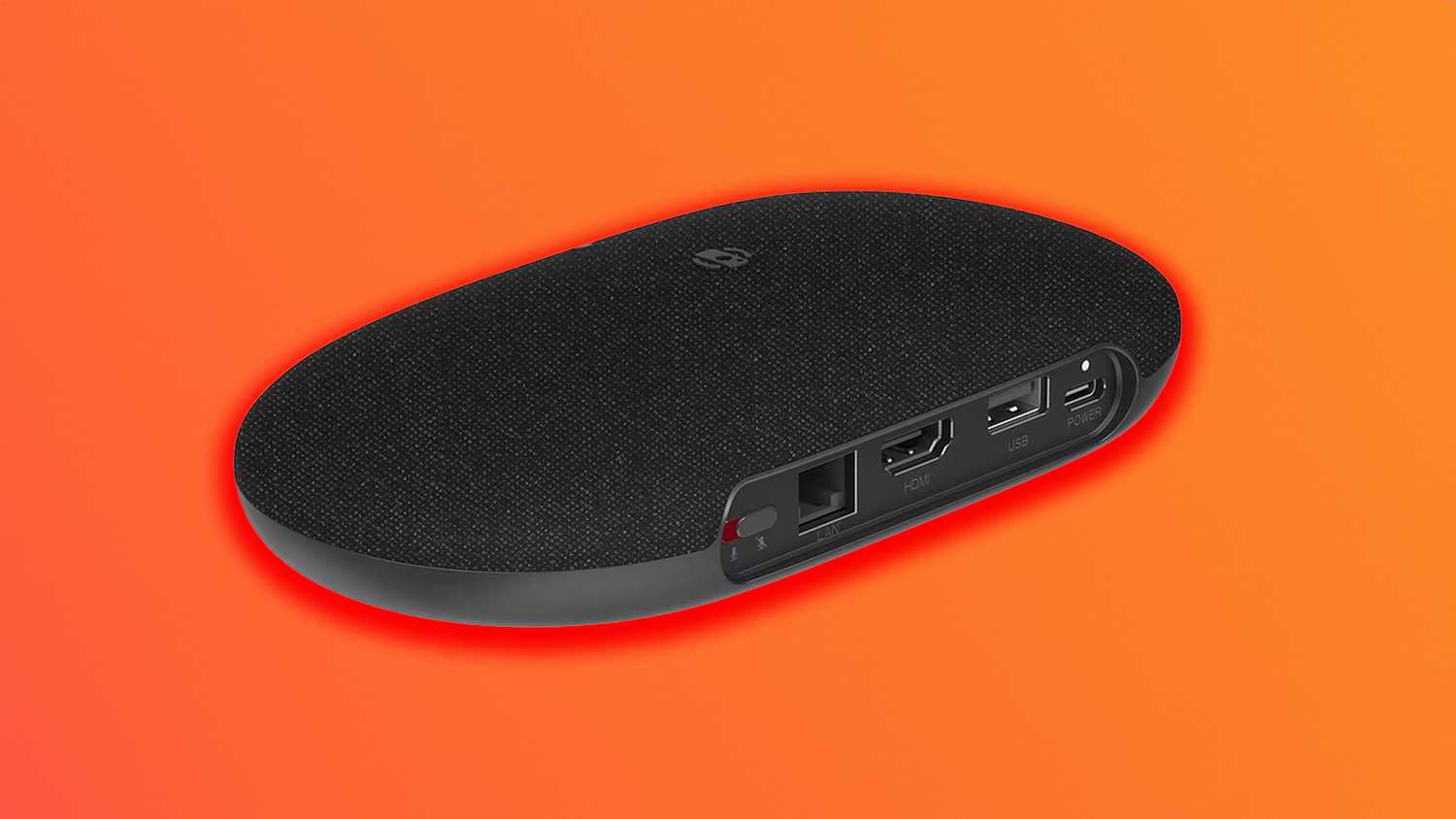 Onn 4K Pro on orange background.