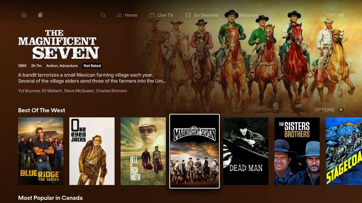 Free on-demand content on Plex.