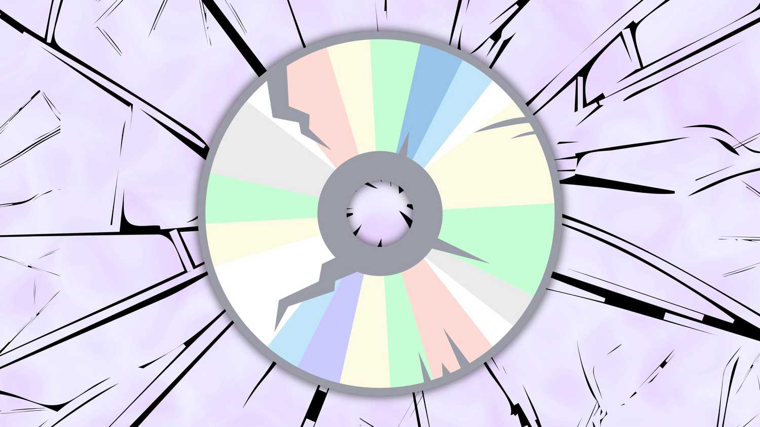 Broken optical disc hero image