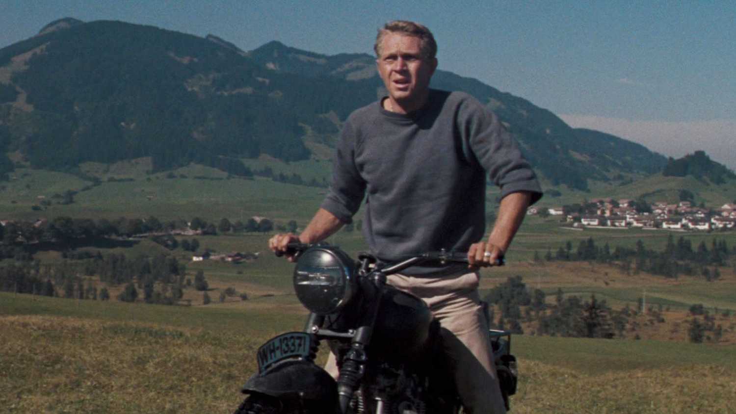 Steve McQueen in The Great Escape.