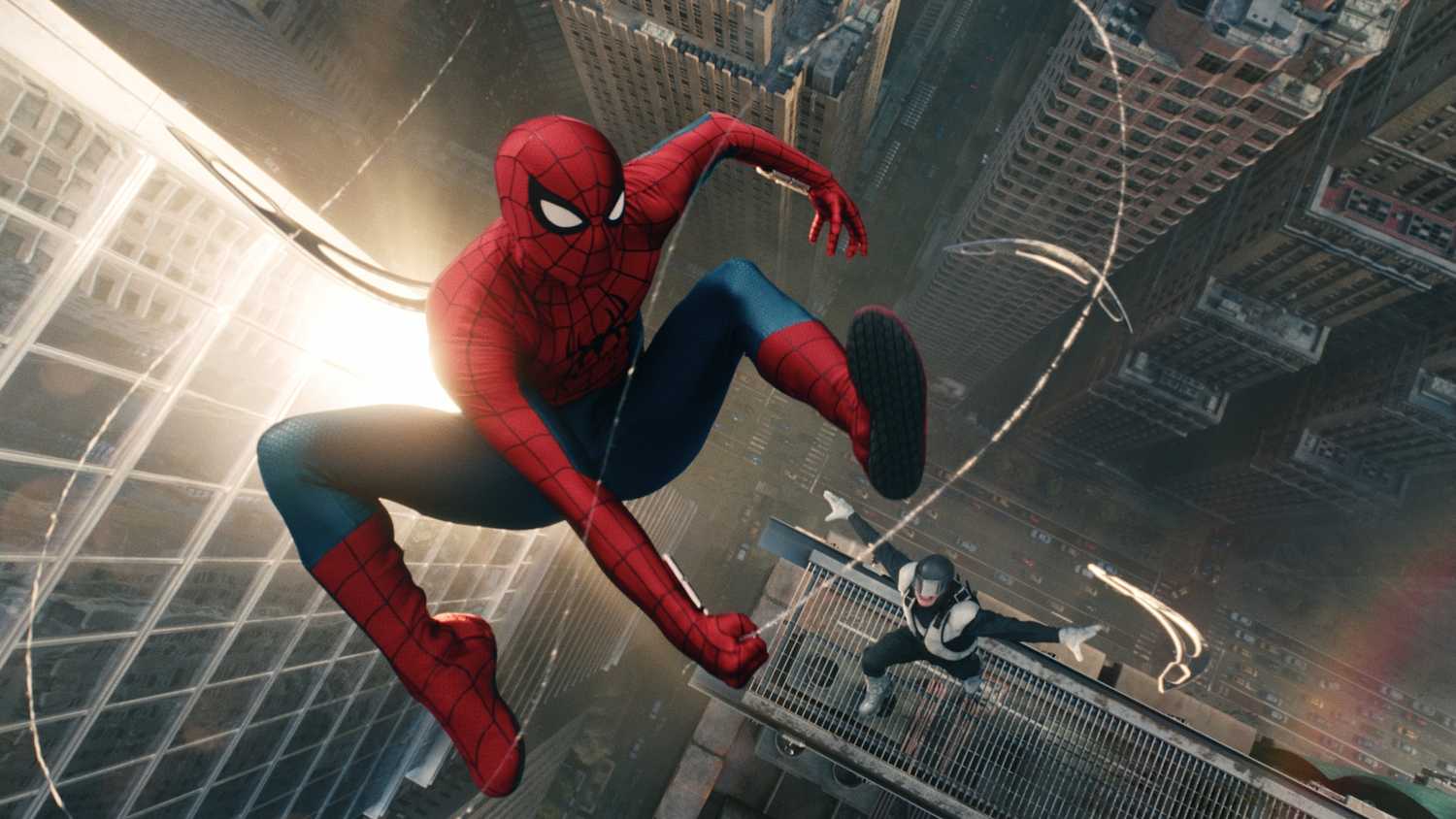 Peter Parker battling Boomerang in Spider Man Brand New Day