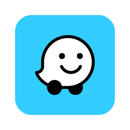 Waze app icon.