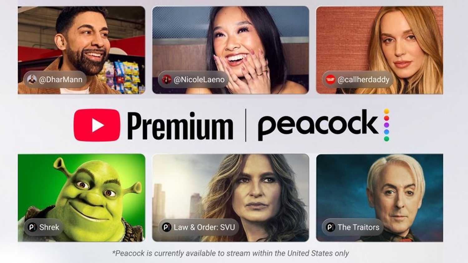 YouTube Premium Peacock deal.