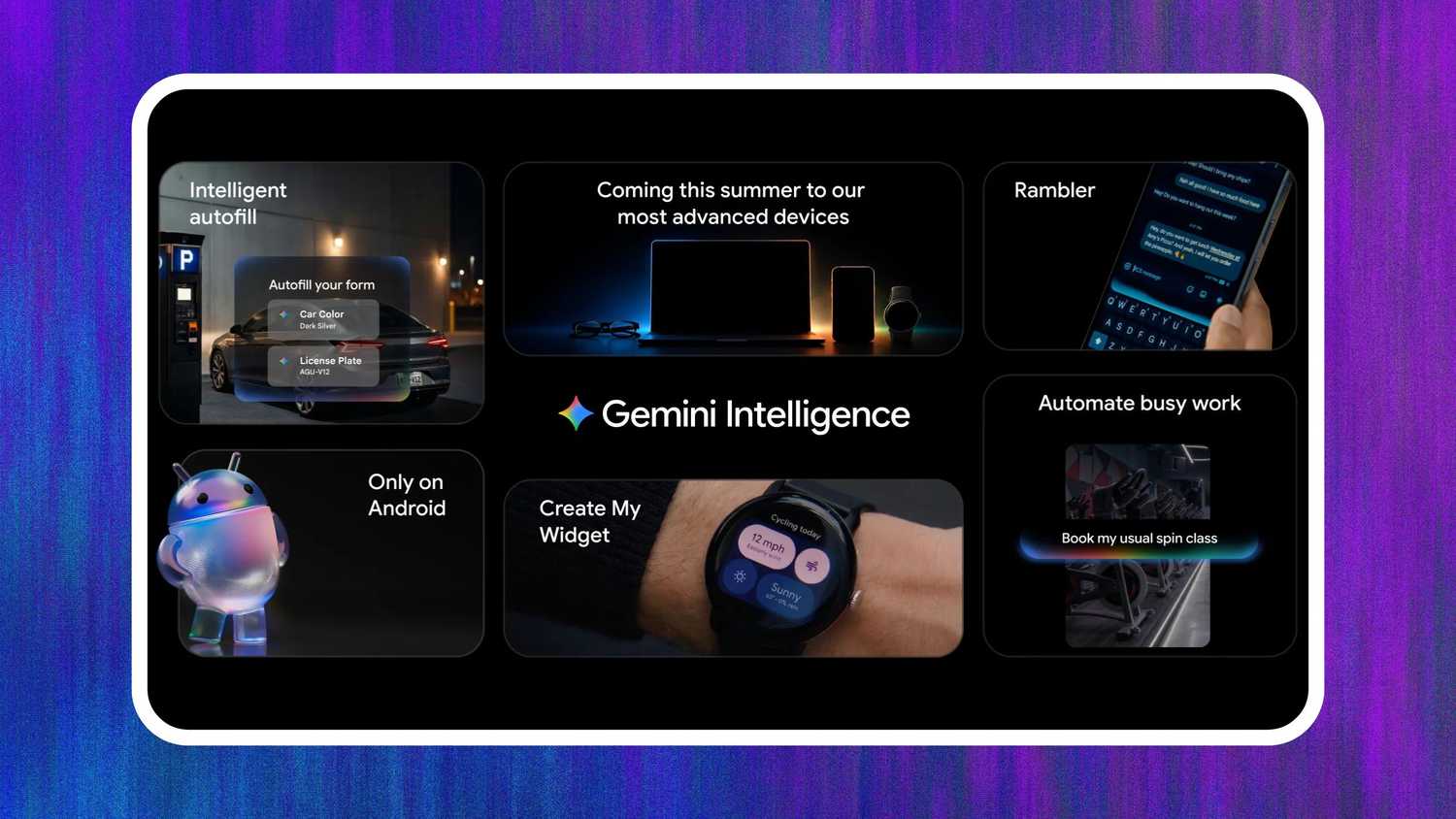 Gemini Intelligence infographic