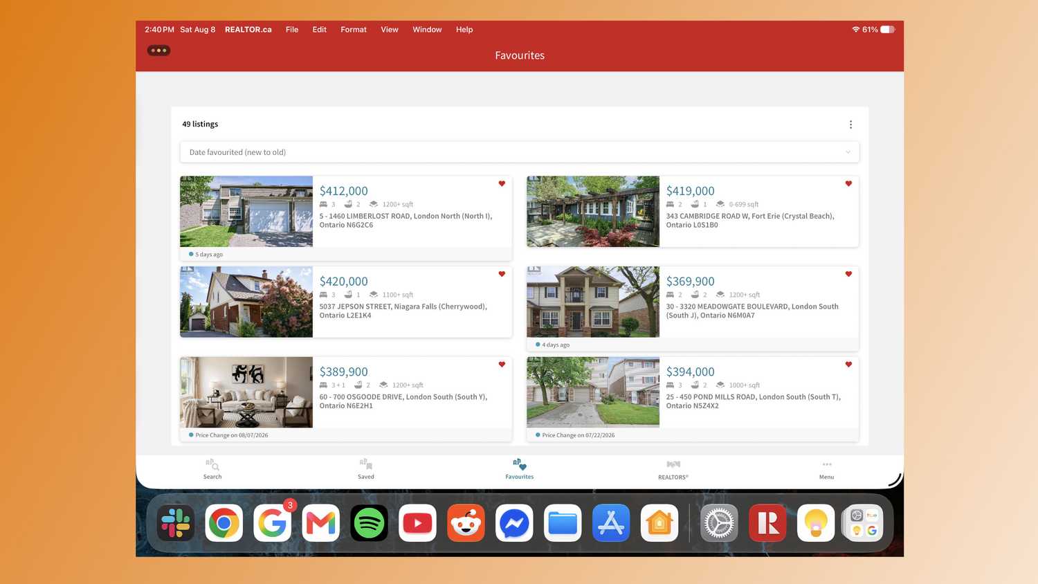 An iPadOS 27 app with the Menu Bar and Dock both onscreen.
