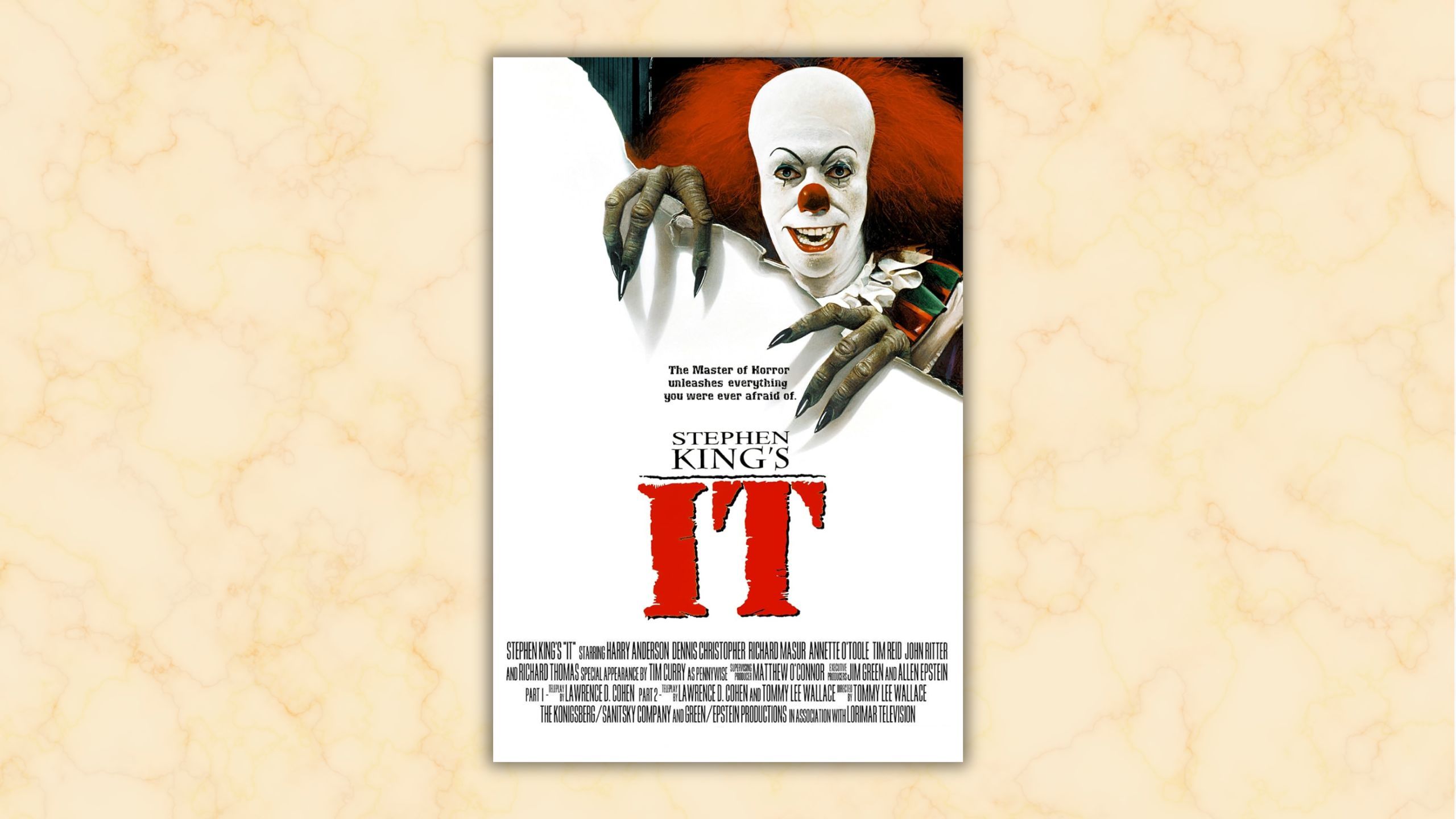 It (miniseries) (1990) theatrical release poster