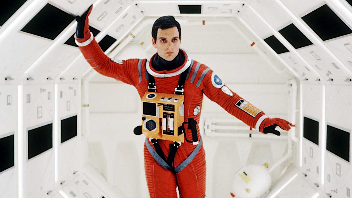 Keir Dullea in Stanley Kubrick's 2001: A Space Odyssey.