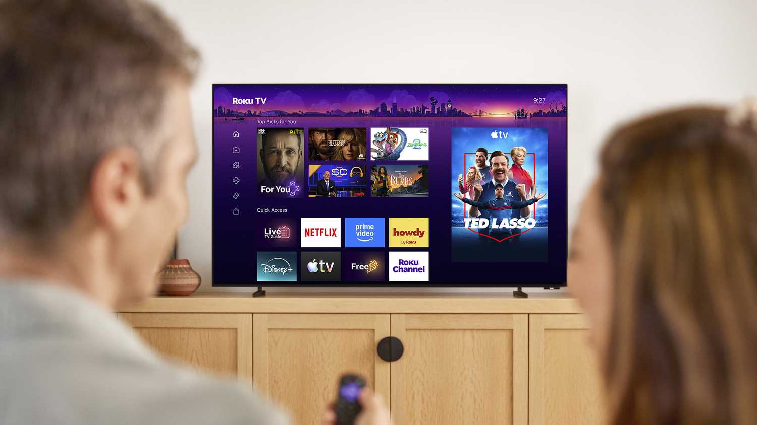 Roku OLED TV.