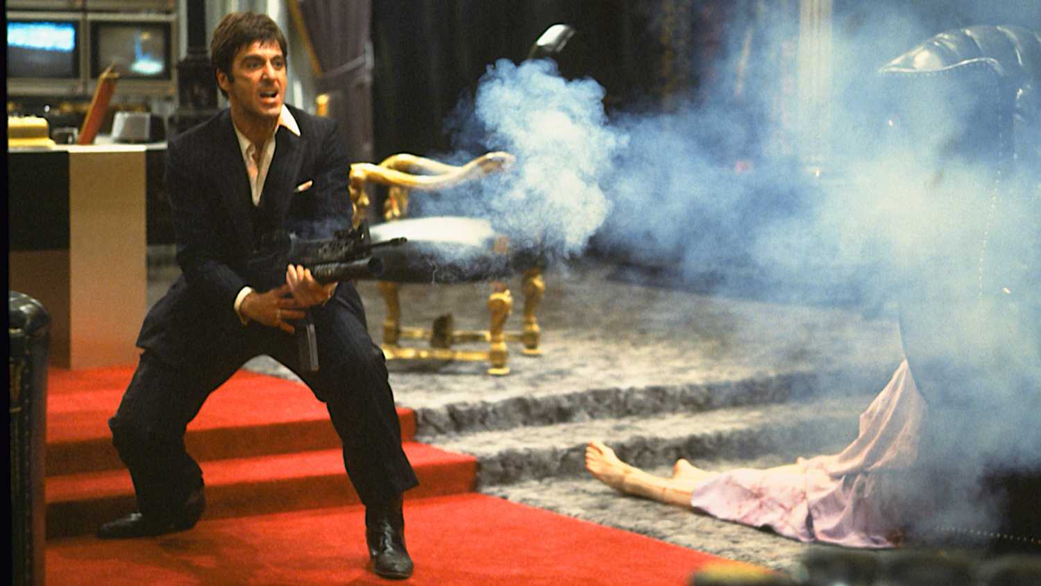 Al Pacino in Brian De Palma's version of Scarface.