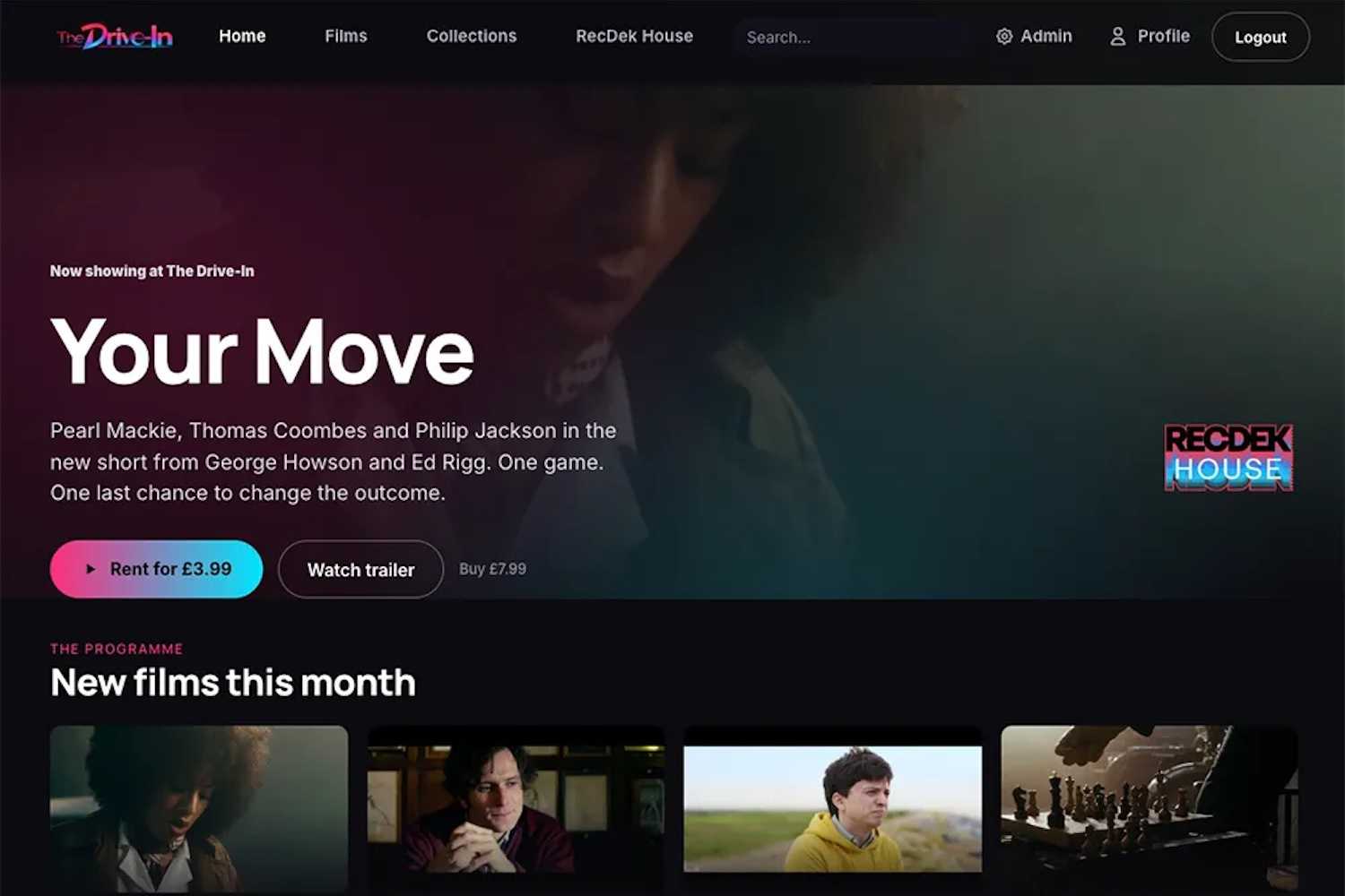 A screenshot of The Drive-In
