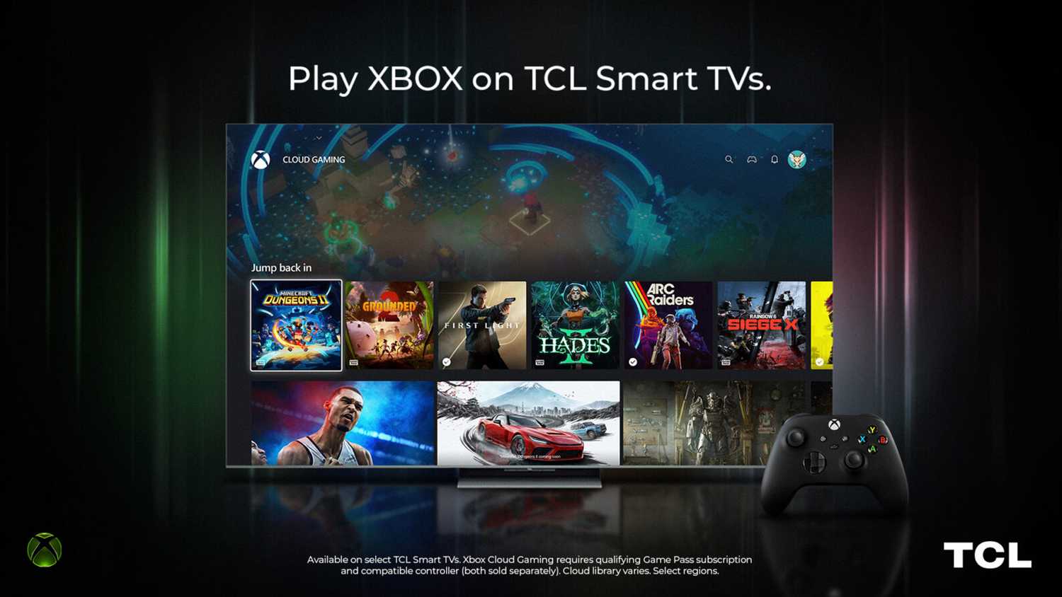 Xbox app on TCL TVs.