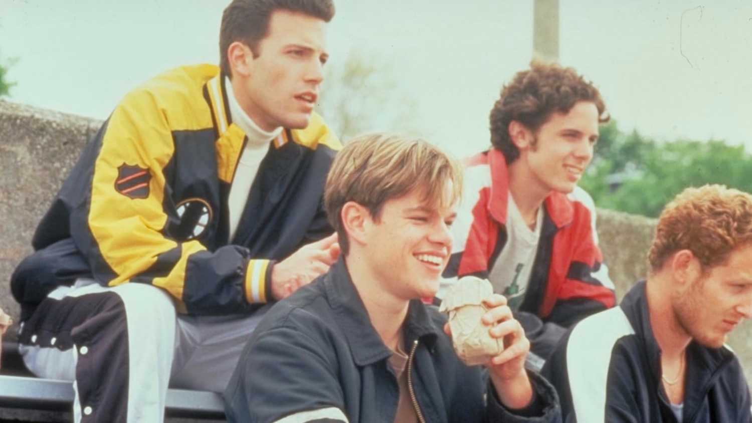 Ben Affleck Matt Damon Casey Affleck and Cole Hauser in Good Will Hunting
