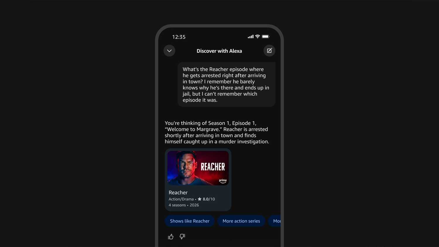 Alexa+ in Fire TV mobile app.