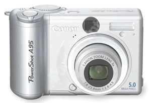 Canon PowerShot A95 シルバー Canon PowerShot A95 Silver Point and Shoot Digital Camera