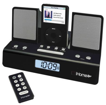 iHome2go iPod speaker alarm clock