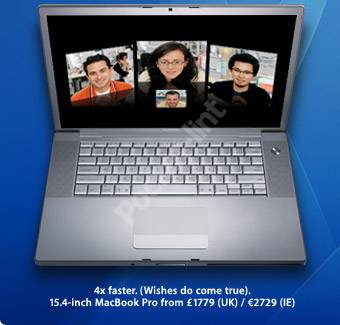 Intel updates PowerBook with Intel MacBook Pro