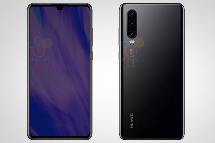 Huawei P30 Pro teardrop notch, quad cameras revealed in leak