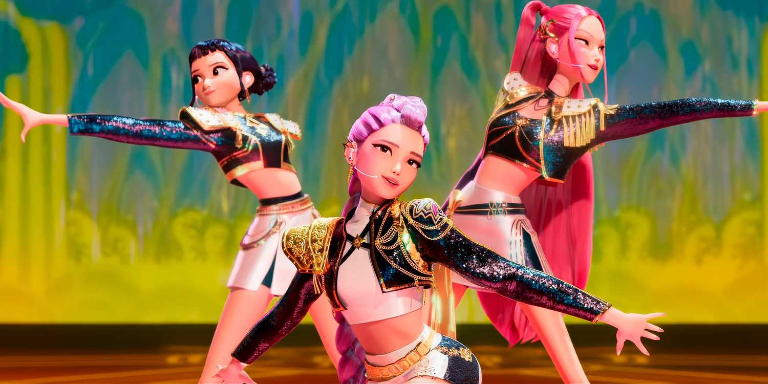 Mira, Rumi, and Zoe from Huntrix. 