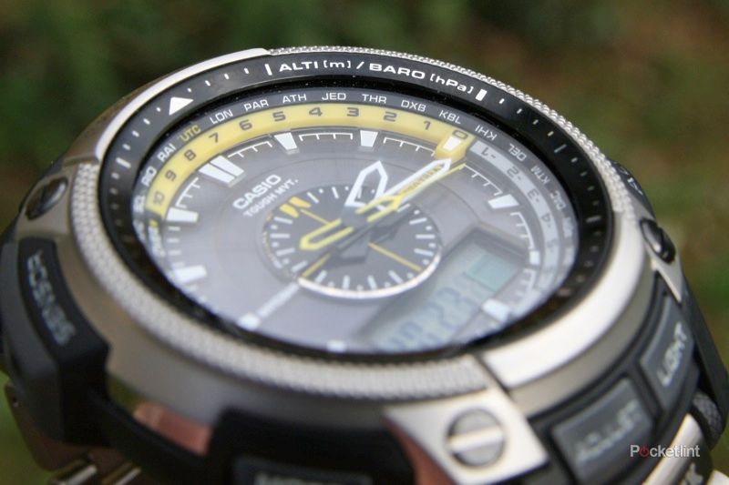 CASIO PRO TREK カシオ PRW-5000T Casio Pro Trek PRW 5000t er7 titanium - functions overview