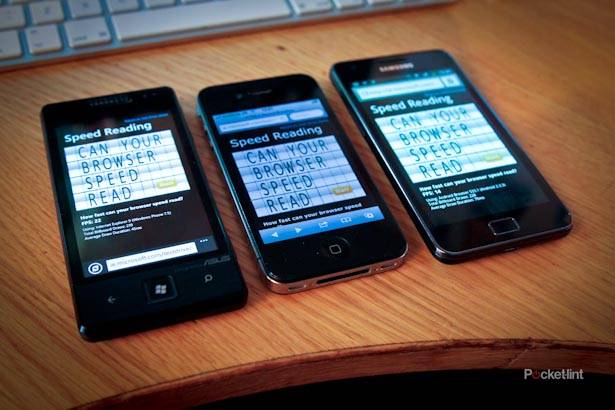 Not so fast: iOS 5 browsing faster than Windows Phone 7 Mango and Android